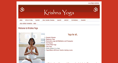 Desktop Screenshot of krishnayoga.co.uk