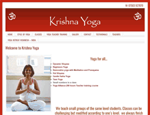 Tablet Screenshot of krishnayoga.co.uk